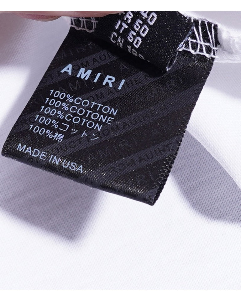 T-Shirt Amiri Argyle Tee Noir
