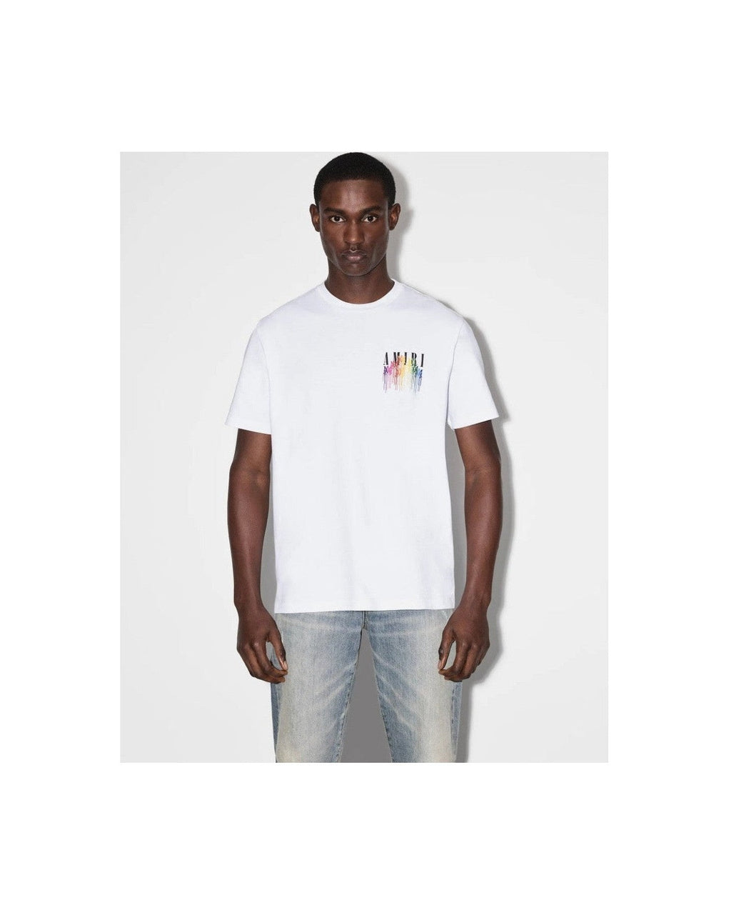 T-Shirt Amiri MA Drip Collage Blanc