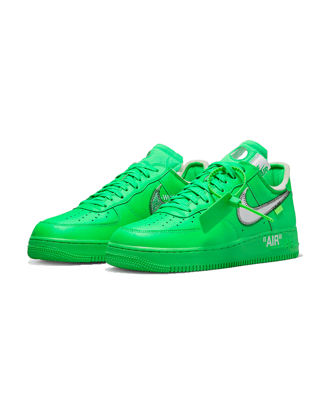 Nike® x Off-White® Air Force One Light Green Spark Plugmarket - plugmarket.fr Sneakers