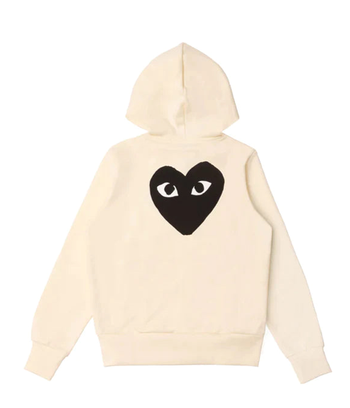 Sweat zippé à Capuche Comme Des Garçons® Coeur Noir