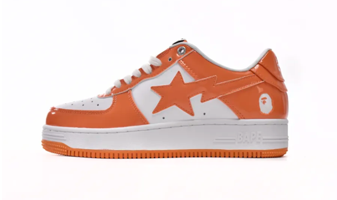 Bape® BapeSta Low White Orange