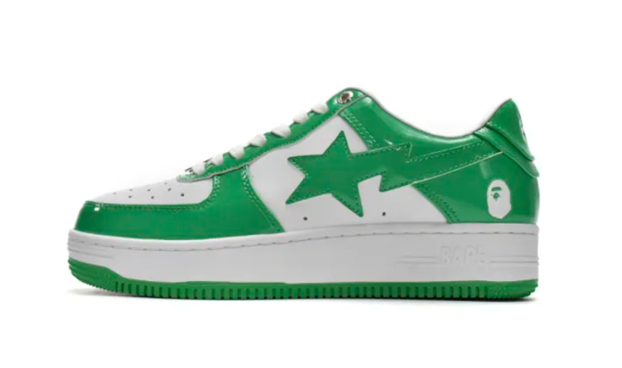 Bape® BapeSta Low White Green
