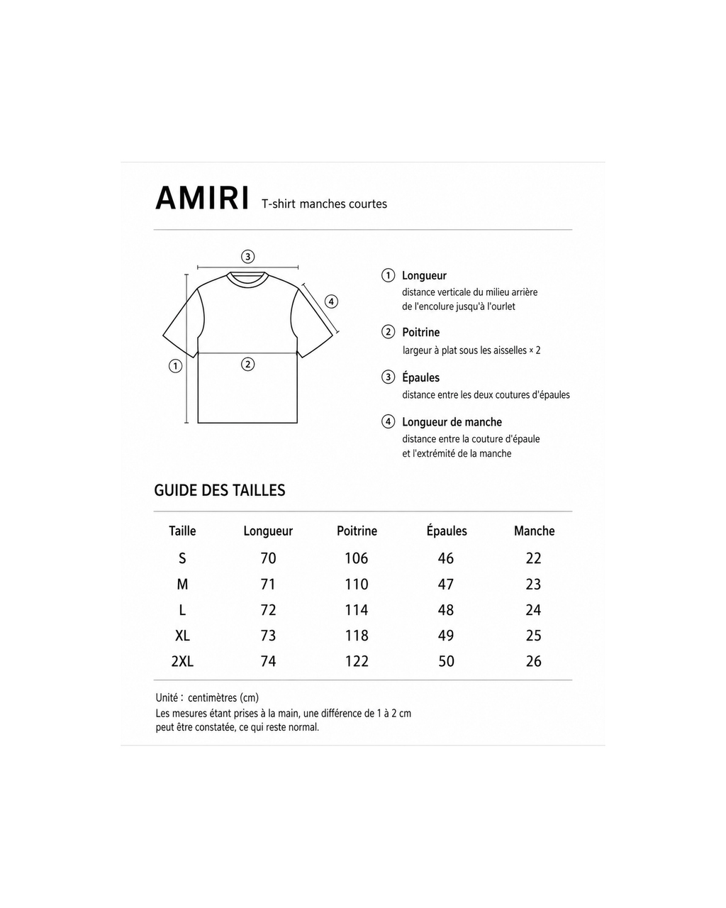 T-Shirt Amiri Snake Noir
