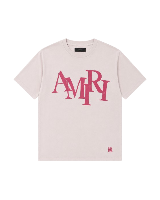 T-Shirt Amiri Beige/Rouge