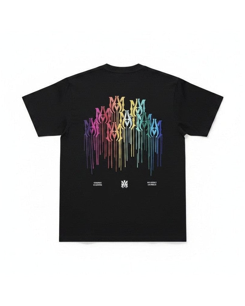T-Shirt Amiri MA Drip Collage Noir