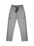 Plugmarket grey Nike Aeroswift running pants with black drawstring and side stripe detail.