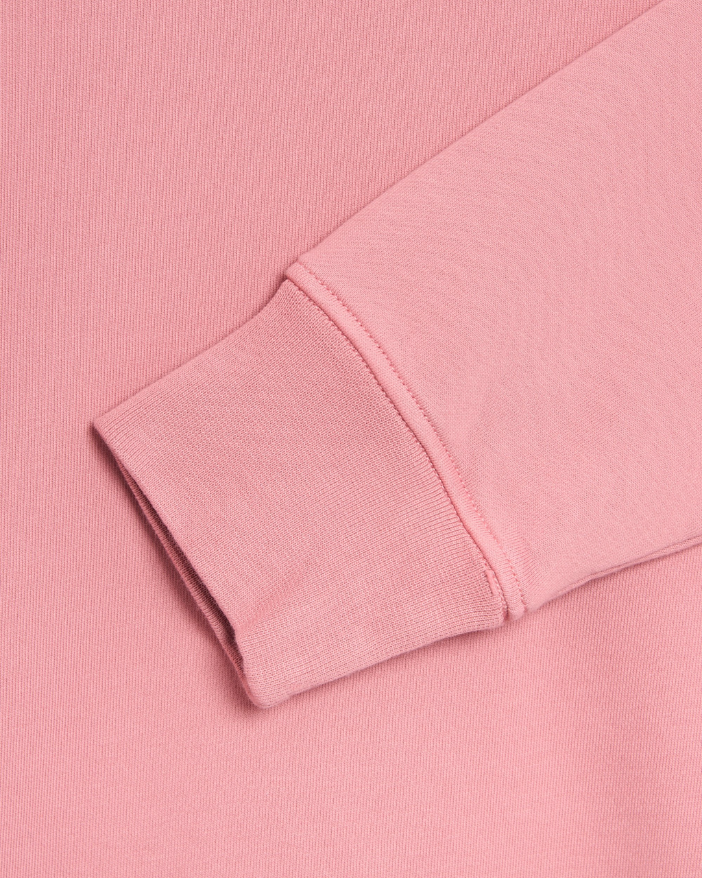 Plugmarket pink cotton blend crewneck sweatshirt with ribbed cuffs and hem.