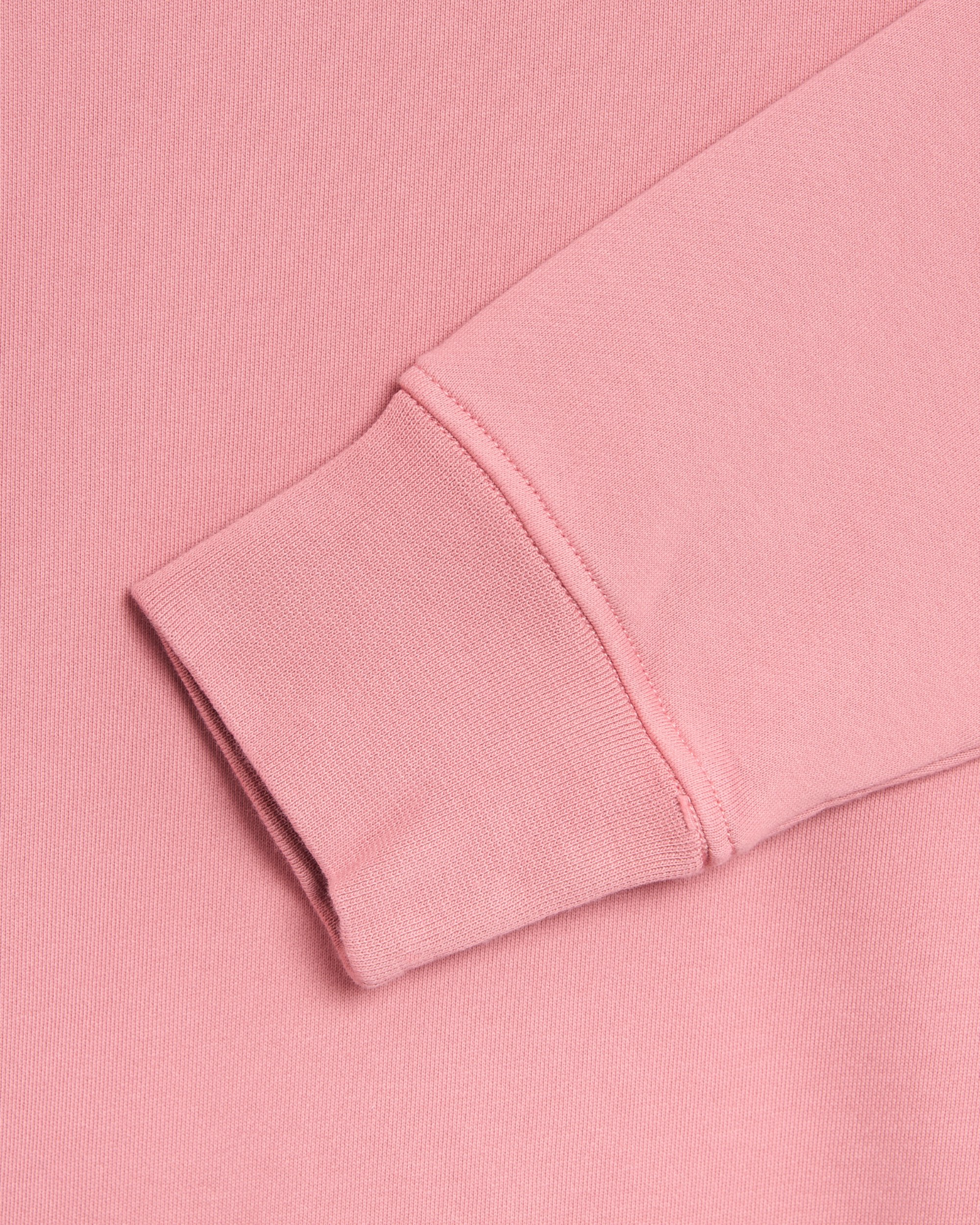 Plugmarket pink cotton blend crewneck sweatshirt with ribbed cuffs and hem.