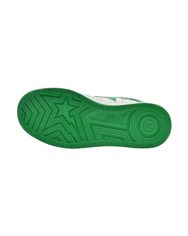 Bape® BapeSta Low White Green Plugmarket - plugmarket.fr Sneakers